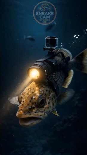 Brave🦈🐬 Fish With Camera Explores a Sunken Ship | Mysterious Underwater Treasure Story #fish #ocean