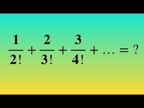 Sum of infinite series with factorial
