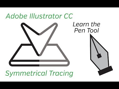 Adobe Illustrator Tutorial - Pen Tool and Symmetrical Tracing
