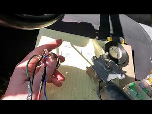 Jeep CJ 4-wire wiper motor simple wiring. With low, high and park.