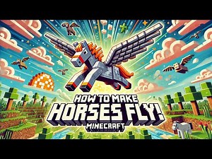 how to make horse fly in minecraft (no mods)