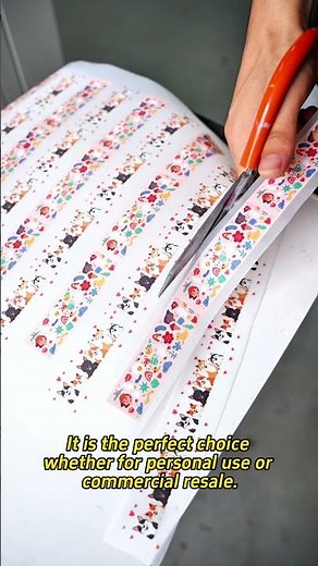 Watch our DTF printer process custom printing ribbons#dtfprinter #heattransfer #customribbon