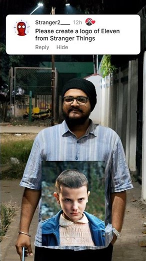 Stranger things Eleven logo design #logo #logodesign #strangerthings #howtomake #howto #eleven