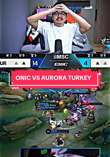 ONIC vs Aurora Turkey hari ini - Highlights agresif Aurora