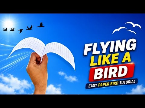 Flying Like a Bird 🕊️ | Amazing Paper Bird Glider That Flies Far | Easy Paper Craft