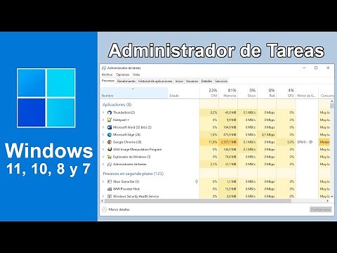 5 formas de Abrir el Administrador de tareas en Windows 11, 10, 8 y 7