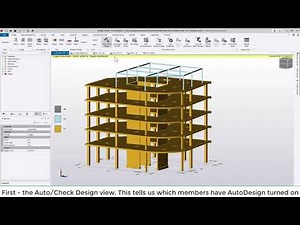 Tekla Structural Designer 2020 - Quick start 3 - Steel design and reviewing model