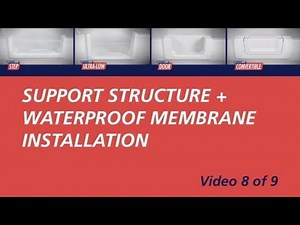 CleanCut Bath Install Series 8 of 9 - Support Structure Installation