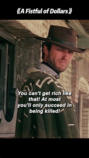 🔫😨THUGS point GUNS at him next second, hisHORSE FREAKS OUT&RUNS🐎💨 #A Fistful of Dollars 1964🤠 #movie
