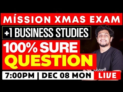 Plus one Commerce | Xmas Exam 100% Sure Questions | Eduport plus one