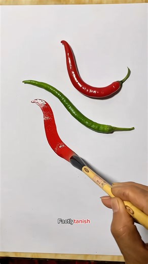 “When Art Looks Too Real! 🎨🌶️” #shortsvideo