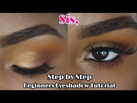 STEP BY STEP CLASSIC BEGINNERS EYESHADOW TUTORIAL | Makeup For Beginners | WOC | Black Women