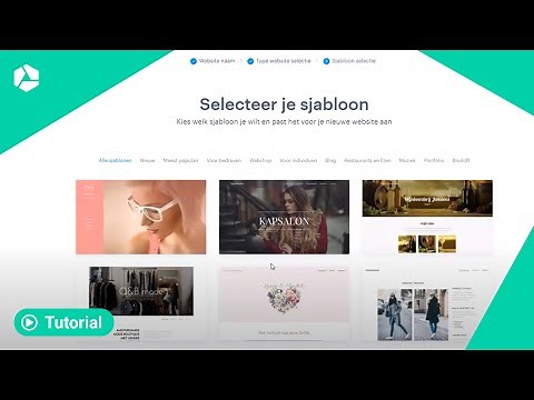 Aan de slag met SiteBuilder van Combell