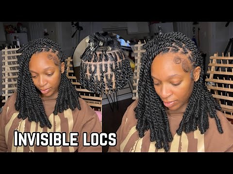 How To: Invisible Locs | Parting and Knoting Ends