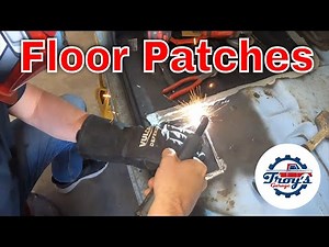 1972 Ford F100 Mutton Buster Episode 6 Floor Patch and Welding, finishing front cab mount