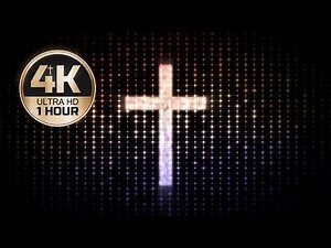4K Cross Light Effect Background - Long Loop | Immersive Meditation & Prayer