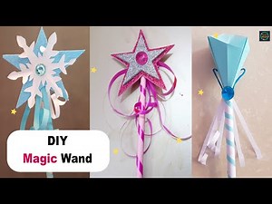 DIY 5 MAGIC WAND | Princess or Fairy or Angel Magic Wand | DIY Wand Making for Party | @CraftStack