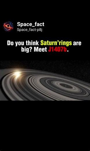 This exoplanet has a ring system 200x wider than Saturn's 🪐.