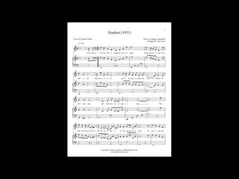 Stardust - Mitchell Parish, Hoagy Carmichael - Original Piano Sheet Music
