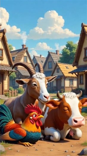 ‪@CartoonHub-t1v‬ MURGE 🐓OR BAKRI🦙 OR GAAYE 🐄 KI DOSTI 💯👍 #cartoonvideo #funny#funnyvideo#cartoon