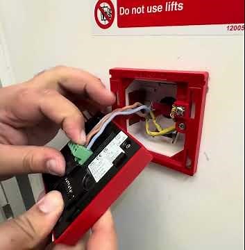 How replace addressable call point #addrssibalecallpoint #firealarm #seiluk
