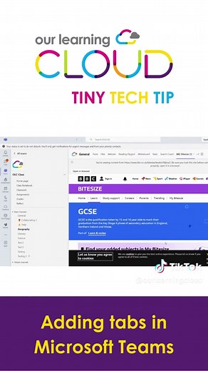 Enhance your Microsoft Teams experience with this quick tip on adding new tabs to your channels! Streamline access to tools, files, and websites for smoother collaboration in your class. 🌟 #MicrosoftTeams #ProductivityHacks #TechTips