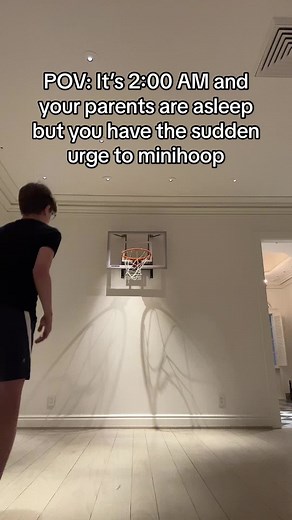 not making a sound with the ball 😭 #fyp #fyppppp #viral #relatable #minihoop #parents #night @⠀ ⠀ ⠀ ⠀ ⠀ ⠀