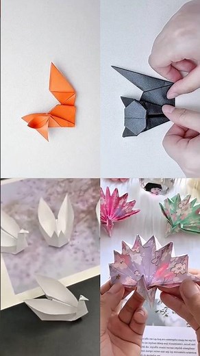 Origami, Different Animals Make with Origami Tutorials 💞🥰✨ #diy #origami #handmade #papercraft