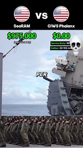 US Navy SeaRAM vs CIWS Phalanx #ffyp #tank #usa #army #defense #military | Military Aviation