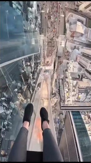 THRILLING Glass Skywalk Ride 😱 Craziest Vertical View Experience | Watch at Your Own Risk #thriller