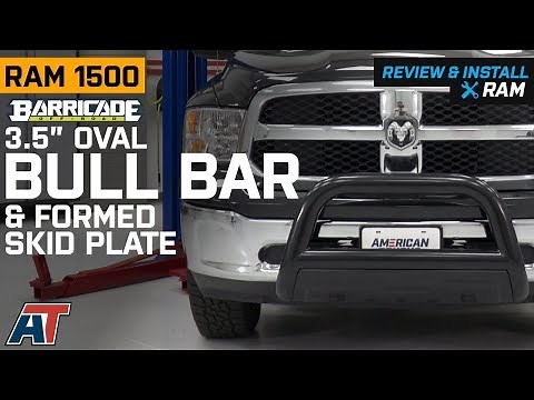 2009-2018 Ram Barricade 3.5" Black Oval Bull Bar & Formed Skid Plate Review & Install