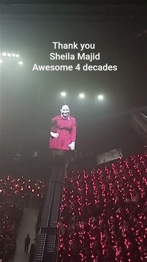 Sheila Majid 40 years , Axiata Arena , Block-404 , seat number 5 view.