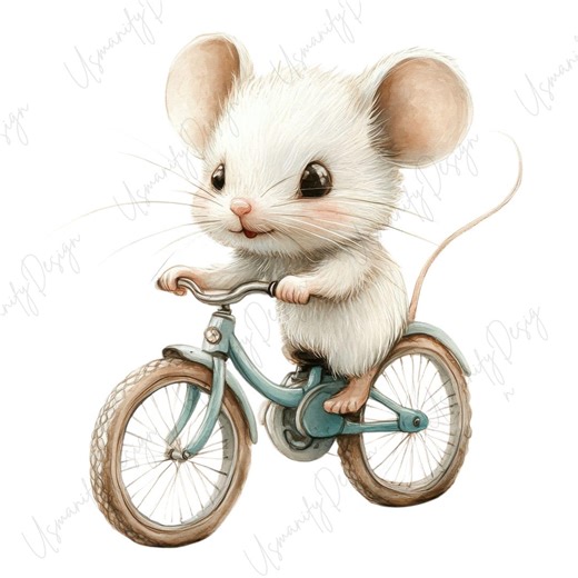 12 Cute Mouse Clipart PNG Set, Animal Art, Mouse Character Clipart, Small Animal PNG, Nursery Animal Art, Storybook Mouse Illustration - Etsy