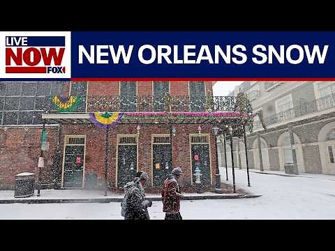 Snow in New Orleans: Rare blizzard blankets 'The Big Easy' | LiveNOW from FOX