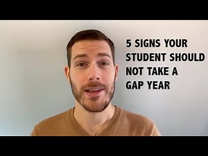 5 signs your student shouldn't take a gap year