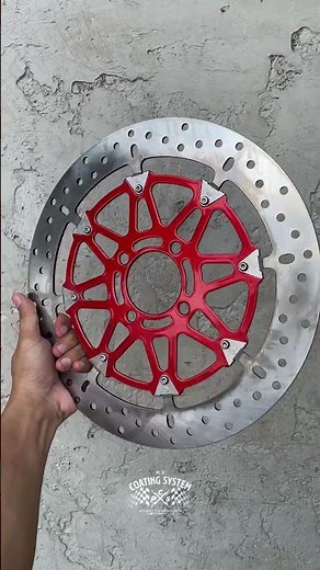 Candy red powder coating process