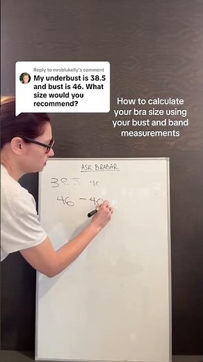 calculate your bra size using your band and bust measurements ❤️ #askbrabar #brasizingbasics
