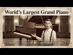 World’s Largest Grand Piano Built by a 15-Year-Old 😲 | Unbelievable True Story