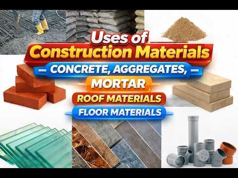 2dh Uses of Construction Materials Concrete, Aggregates, Mortar, Roof Materials, and Floor Materia