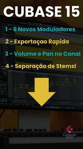 AS 5 PRINCIPAIS NOVIDADES DO CUBASE 15 #cubase #produçãomusical #cubasebrasil