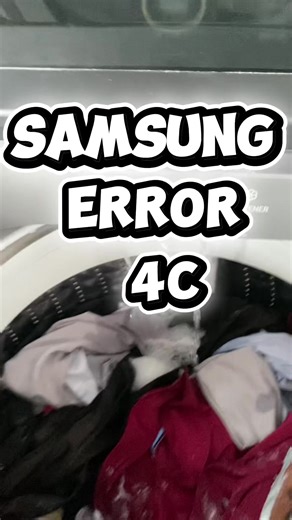 Betulkan Error 4C Mesin Basuh Samsung