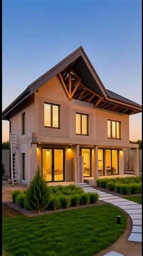 Watch this full construction journey of 2-storey modern house #shorts #construction #house