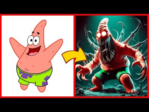 SpongeBob SquarePants as SCARY MONSTERS - All Characters