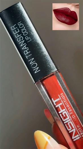Insight Cosmetics Non Transfer Liquid Lipstick Review | Divine Wine 03