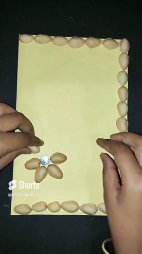 DIY Pista Shell Craft Ideas / Handmade Birthday Card Using Pista Shell #youtubeshorts #viralshort