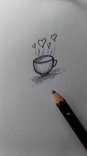 How to Draw a Cute Coffee Cup ☕ Easy Tutorial #art #shorts #foryou #tutorial #satisfying #coffee