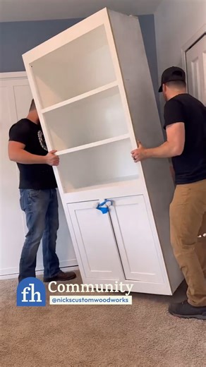 2.8M views · 13K reactions | IG: @nickscustomwoodworks designed and built a custom Murphy bed that blends seamlessly into the space. Smart storage, clean lines, and serious craftsmanship. #diy #familyhandyman #murphybed #spaceSaving #customwoodwork | Family Handyman | Facebook