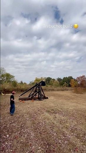 TREBUCHET BUILD! Such a fun project. Launches a pumpkin 150yards.