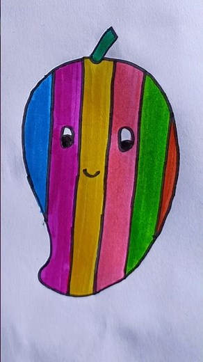 Mango colour drawing tutorial#shorts #shortsfeed #paintstudio #youtubeshorts #painting #drawing #art