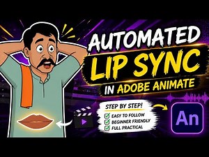 lipsync in Adobe animate full tutorial | Adobe animate lip sync | ‪@HaniAnantAnimation‬